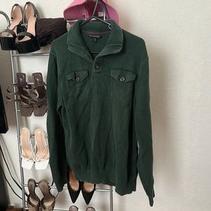 Green grandpa sweater